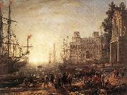 Claude Lorrain Port Scene with the Villa Medici dfg China oil painting reproduction